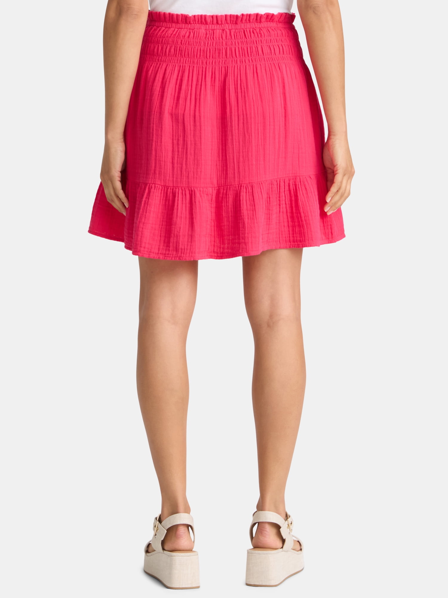 Time and Tru Women's Double Cloth Skirt, Sizes XS-XXXL