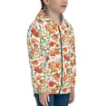 thumbnail image 5 of Pofeuu Fruits Peach2 Print Teenage Zipper Hoodie Sweatshirts Hooded Casual Jackets With Pocket For Boys Girls-Small, 5 of 6
