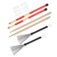 thumbnail image 1 of Drum Brushes, Kids Drum Stick Bright Appearance Delicate Texture  for Musical Instrument Playing M02757 Transparent, 1 of 7