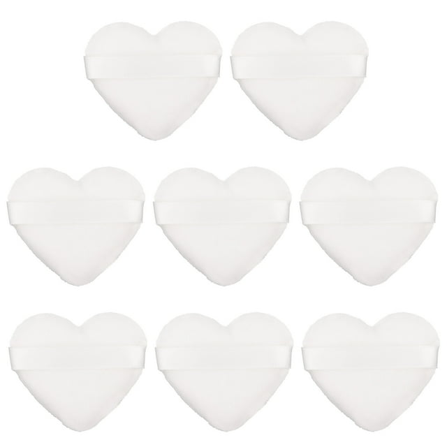 Miangastore 8Pcs Heart Makeup Puff Lint Sponge for Foundation Application