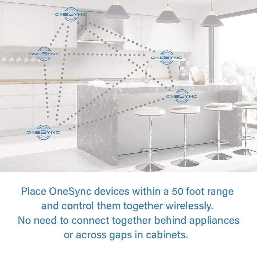 6 Ft. Plug-In Integrated LED White Strip Light Cuttable And Linkable Onesync With Color Change CCT Selectable