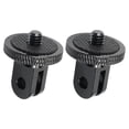 thumbnail image 2 of Metal Tripod Screw Adapter 2Pcs For Photographers 1/4 Inch 20 Threaded Connection Black Color Durable Design, 2 of 3