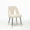 Beige, variant on Rhomtree Modern Metal Tufted Dining Side Chairs, Blue (Set of 8)