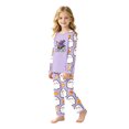 thumbnail image 5 of Family Pajamas Matching Sets - 2 piece Ghost Print Long Sleeve Top and Pants ,Funny Cartoon Family Halloween Pajamas for Halloween Night for 90 Pjs, 5 of 7