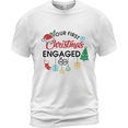 thumbnail image 3 of Lotusprinthandmade Our First Christmas Engaged 2024 White Classic Unisex T-Shirt 100% Cotton S-5XL (S), First Engaged Christmas Shirt, Holiday Engagement T-Shirt, 3 of 5