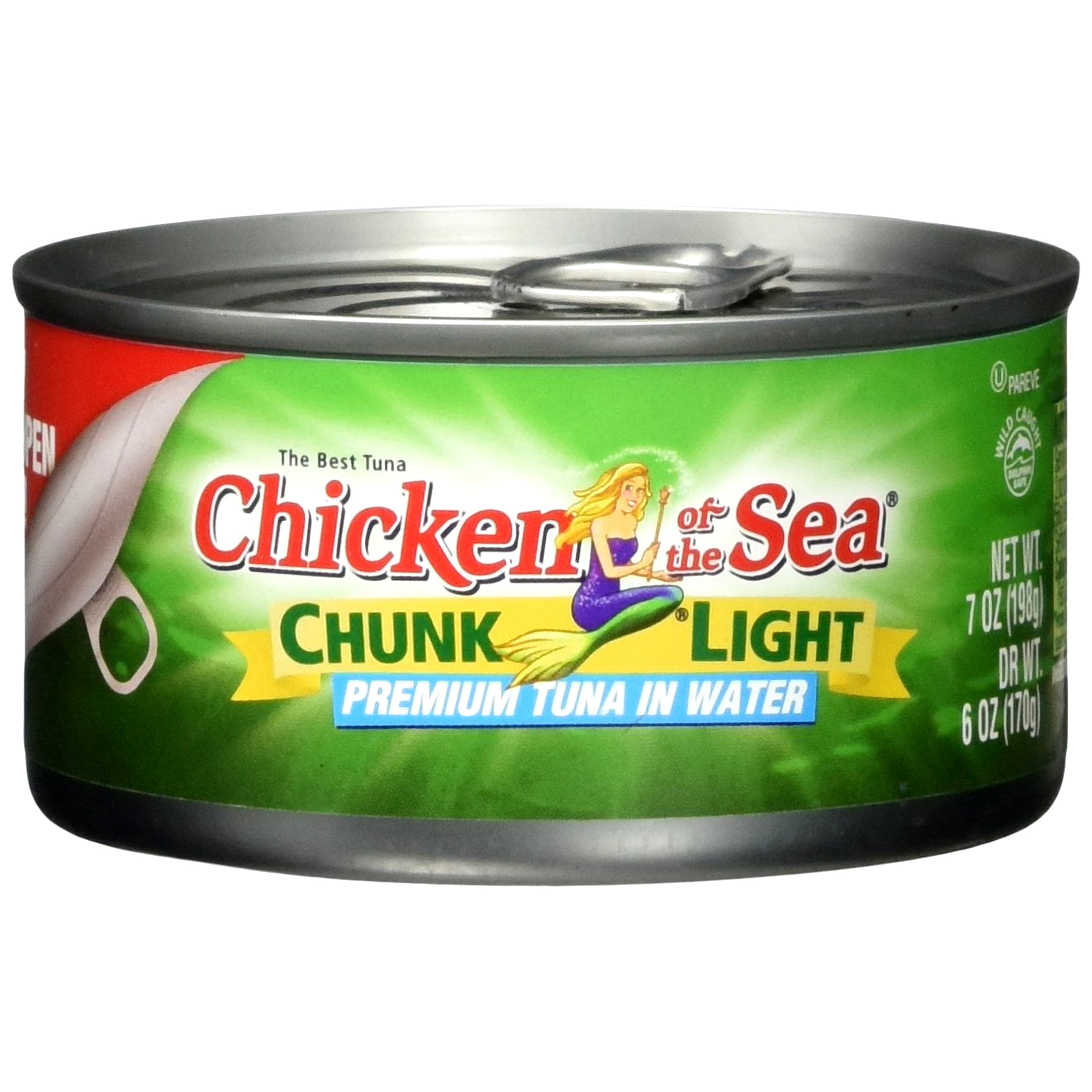 Chicken of the Sea Chunk Light Premium Tuna in Water 7 Ounce (Pack of 12)