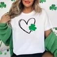 thumbnail image 4 of Timegard Haut de la Saint-Patrick pour Femmes Manches Courtes Graphique Cœur Confortable T-Shirt Décontracté, 4 of 6