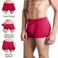 thumbnail image 6 of wirarpa Mens Underwear Modal Trunk Boxer Briefs Short Leg 4 Pack Sizes S-3XL, 6 of 6