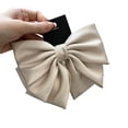 thumbnail image 2 of Eoperou Hair Barrette Three-layered Big Bow-knot Princess Style Headgear Non-Slip Hair Decoration Solid Color Exquisite Lightweight Hairpin Women Hair Accessories, 2 of 8