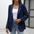 thumbnail image 4 of Drovellove Women's Long Sleeve Blazer Open Front Suit Jacket with Pockets | Casual Work Blazer for Office Professional Attire - Lightweight Polyester Layering Piece for Business Meetings or Weekend, 4 of 9
