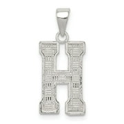 FB Jewels Sterling Silver Initial H Charm