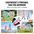 thumbnail image 6 of 2-Pack 5FT Inflatable Bumper Balls - 0.8mm Thick PVC Human Hamster Bubble Balls for Adults & Teens - Sumo Zorb Ball Game for Outdoor Team Play, 6 of 11