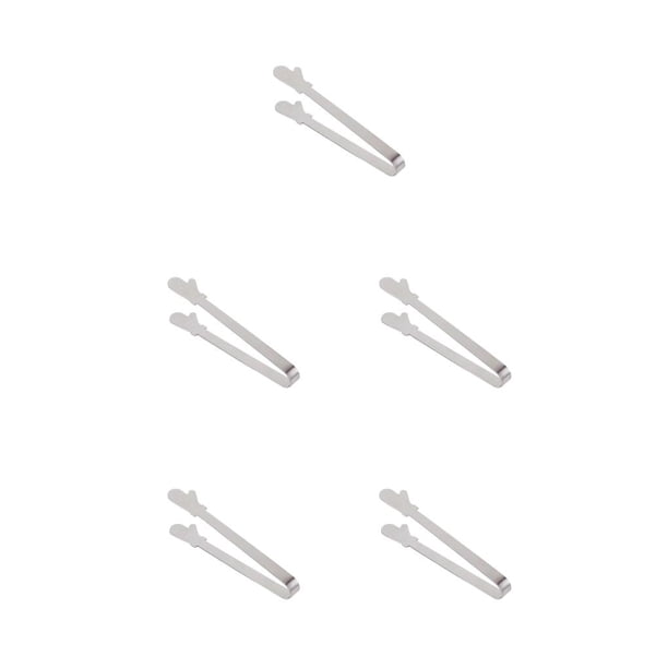 Naiovety Pinzas para alimentos, cubitos de hielo de acero inoxidable, pinzas de cocina para postres, Picnic reutilizable para el hogar, pinzas para Type2 NO2 Naiovety CBP443093