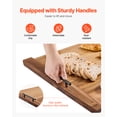 thumbnail image 5 of VEVOR Noodle Board Stove Cover, Stove Top Cover Board for Gas Burner & Electric Stove, Acacia Wood Cutting Board with Handles, RV Stovetop Cover/ Kitchen Sink Cover for Counter Space & Tray, 5 of 9