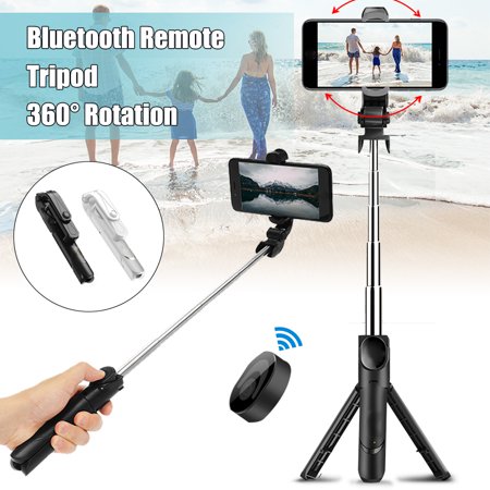 3-IN-1 Extendable Selfie Stick 7.5''-26.8'' + Bluetooth Remote Control Shutter + Handheld Monopod Tripod Mount for iPhone & Android Universal Smartphone