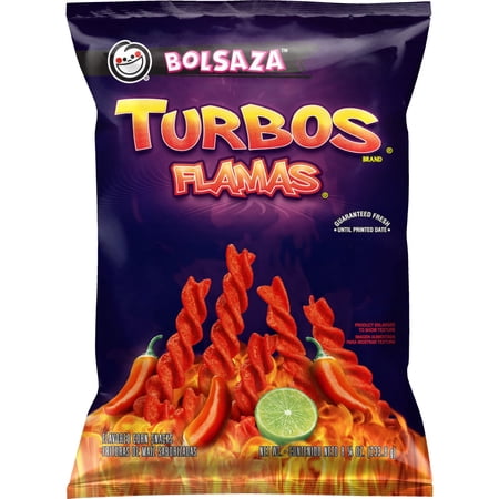 2 Pack - Frito Lay Turbo Flamas Corn Chips 8.25 oz Package May Vary
