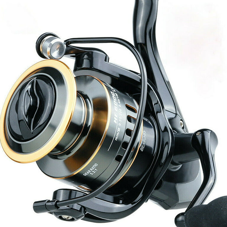 Fishing Reel Fishing Reel Freshwater Spinning Reel Lightweight Saltwater  Fishing Reels with Wooden Handle Ultra Smooth (Color : HB5000)