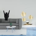 thumbnail image 2 of Escultura de hoja con gesto creativo de la mano para apartamento moderno, dormitorio, restaurante, estantería, regalo de inauguración de la casa, ador, 2 of 8
