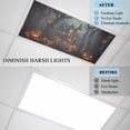thumbnail image 4 of Halloween Fluorescent Light Covers, Castle Forest Pumpkin Vintage Bats Cottage Magnetic Light Covers for Ceiling Lights, Fluorescent Ceiling Shade Filters for Classroom Bedroom Office 4x2Ft x 1PCS, 4 of 8