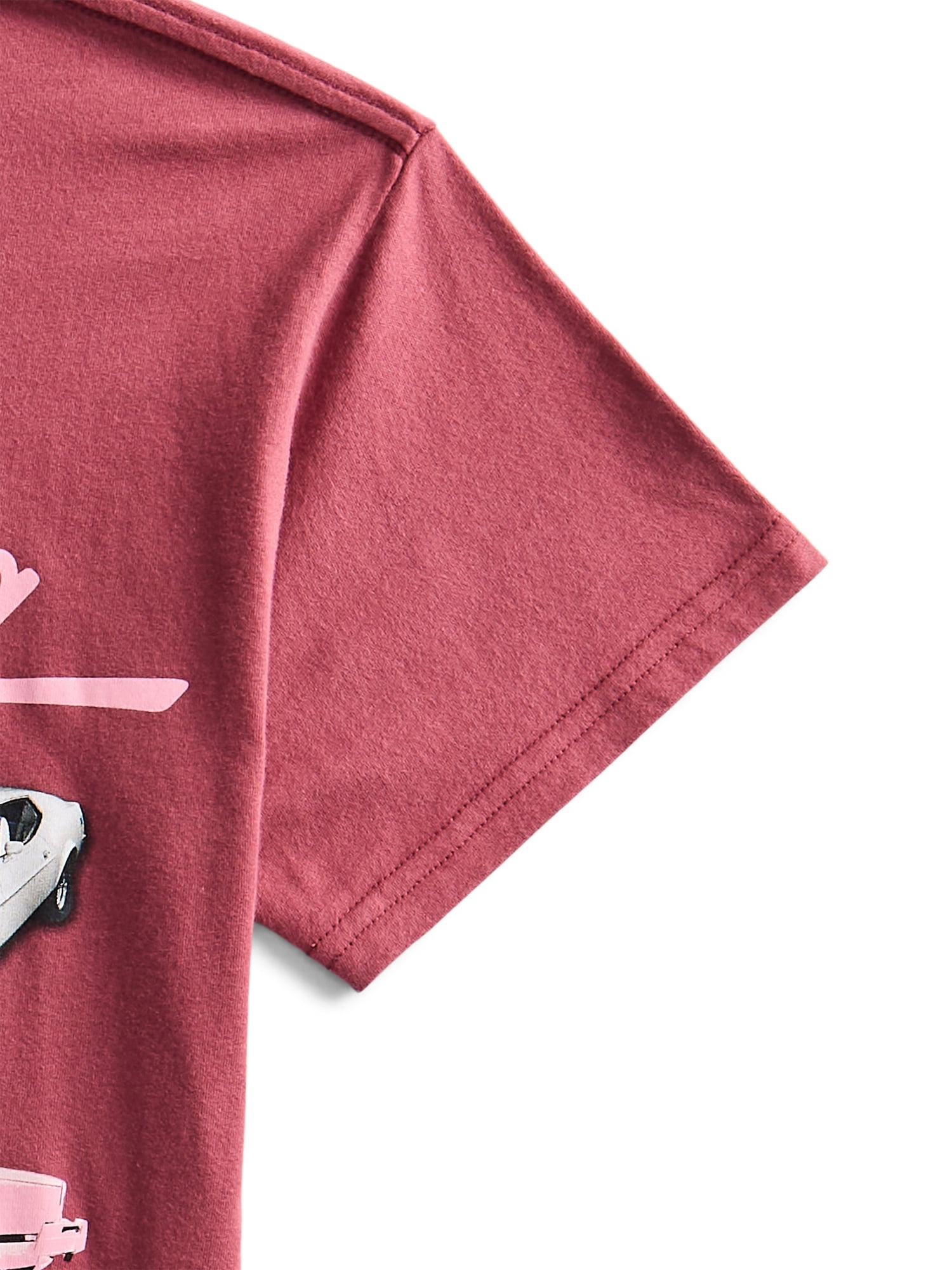 Weekend Academy Girls Oversized Graphic Tee with Short Sleeves, Sizes 4-18