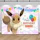 thumbnail image 4 of Fondo de fotografía para fiesta de cumpleaños de niña, princesa, recién nacida, Pikachu y Eevee, pancarta de monstruo de bolsillo, 4 of 4