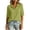 Green, variant on Women Half Button Mid Sleeve Collarted Shirt Cotton Linen Solid Loose Casual Top for Office Daily Golf