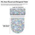 thumbnail image 7 of HELLHERO Rabbit Easter Egg Design Toilet Protector Cover, Easy to Clean Reusable Elastic Fabric Toilet Seat Covers Set, 7 of 7