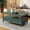 Retro-Green, variant on CBJCBJ 31" Modern Round Coffee Table with Sliding Door Storage, Center Table for Living Room, Black