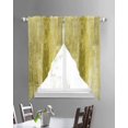 thumbnail image 3 of Yellow Swag Valances for Windows, Retro Oil Painting Modern Abstract Art Aesthetics Rod Pocket Sheer Valances for Windows, Swag Toppers Light Filtering for Kitchen Living Room 2 Panels 36''x63'', 3 of 6