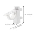 thumbnail image 2 of HEALEEP 2Pcs Windows Rod Hanger Adjustable Support Bracket Plastic White Self Adhesive For Bookcases, 2 of 8