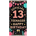 thumbnail image 3 of Sparkly Glittery 13th Teenager Birthday Banner with Balloons Stars and Bunting Backdrop Party Supplies Photography Props for Birthday Party Celebrations Decorations, 3 of 7