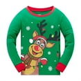 thumbnail image 2 of Toddler Boy Girl 100% Cotton Christmas Pajamas Sets for Boys Elk Sleepwear Size 6T, 2 of 7