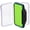Green, Black, Transparent, variant on Gonex Fly Boxes for Fly Fishing Jig Boxes Two-Sided Waterproof Lightweight Fly Fishing Box Easy Grip Transparent Lid Fly Fishing Lures Box, 4.1"x 3.0"x 1.2", Green