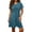 Green, variant on SEMPAI Women Summer Ruched Dresses V Neck Solid Color Short Sleeve Mini Dress Adjustable Casual Comfy Beach Travel Outfits
