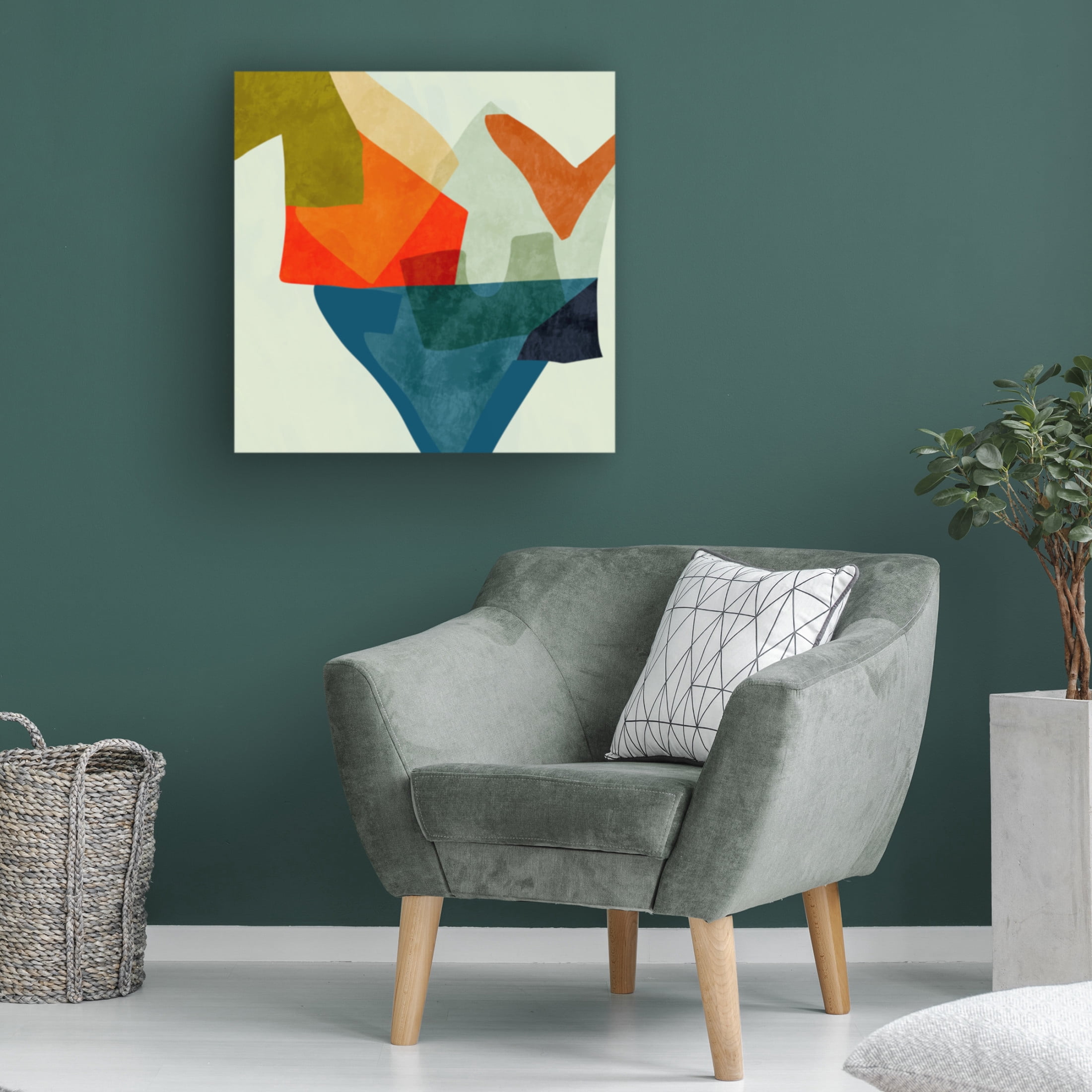 Trademark Fine Art Ana Rut Bre Shapesalines5 Canvas Wall Art