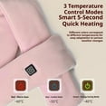 thumbnail image 4 of harmtty Heated Scarf Waterproof Fabric Fast Heating Electric Heated Scarf Rechargeable 3 Temp Settings Winter Scarf, 4 of 8