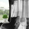 thumbnail image 3 of 2 Panels Black Grey Abstract Blackout Curtain for Bedroom,Modern Art Grommet Drapes for Living Room,52x84 Inch, 3 of 8