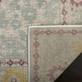 thumbnail image 5 of SAFAVIEH Montage Tatyanna Medallion Indoor/Outdoor Area Rug, Beige/Fuchsia, 5'1" x 7'6", 5 of 6
