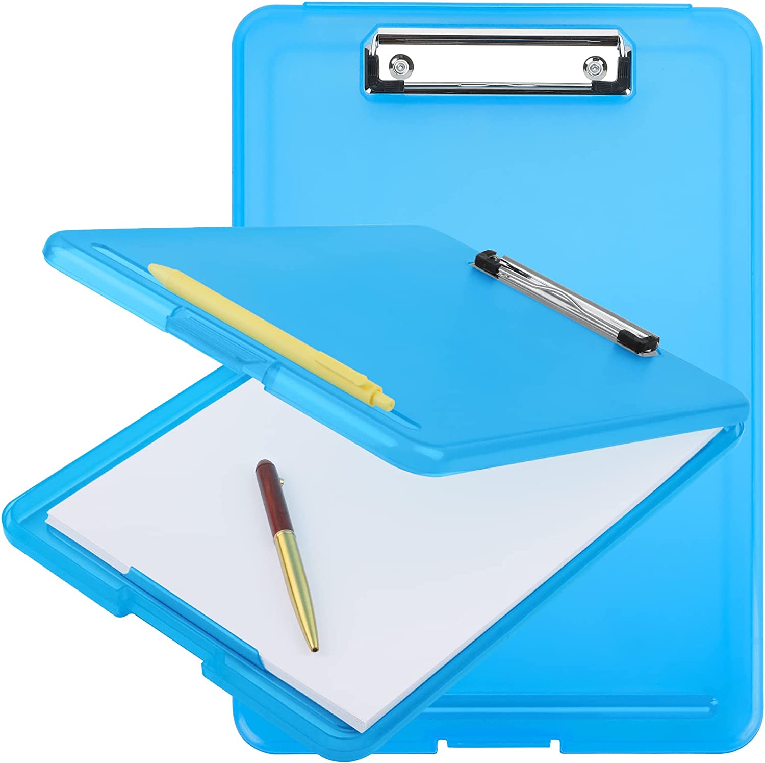 Ktrio Clipboard With Storage, Plastic Storage Clipboards Heavy Duty