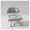 Grey, variant on Rolling Low Stool with Backrest, Padded Seat Rolling Stool with Silent Casters for Shoe Changing & Home Use