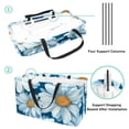 thumbnail image 4 of Daisy Large Capacity Reusable Foldable Oxford Cloth Beach Bag Storage Bin Shopping Basket Cube Organizer, 4 of 7