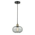 thumbnail image 2 of Innovations Lighting  Gorham - 1 Light 10" Cord Hung Mini Pendant Black Antique Brass/Mica, 2 of 5