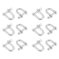 thumbnail image 1 of Cadena de Estilo D Pin Tornillo de Acero Inoxidable 304 4 mm D Grillete para Jarcia Paquete de 12, 1 of 8