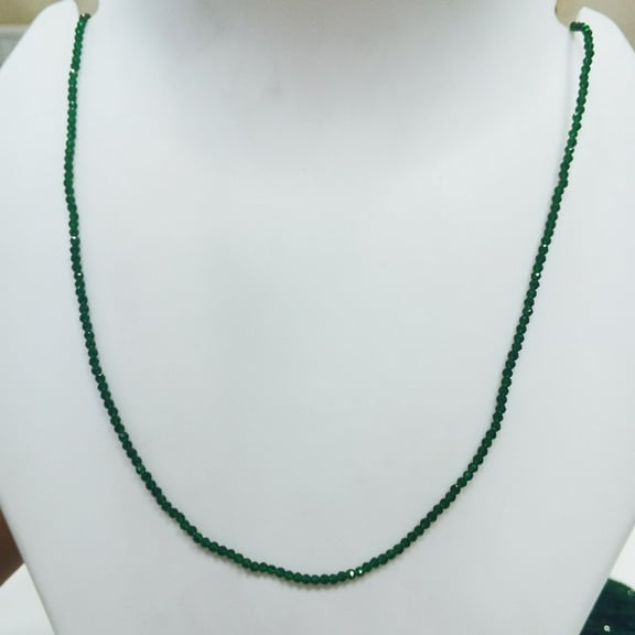 ROYALGEMSTONE Green Apatite 2MM Rondelle Shape Faceted Cut Glass Stones for Jewellery Making