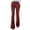 Wine, variant on Jsaierl Women's Corduroy Flare Pants by Jsaierl Comfy Elastic Waist Baggy Bell Bottom Capris with Pockets, Vintage Solid Color