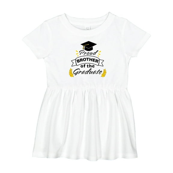 Inktastic Proud Brother of the Graduate-family Graduation Girls Baby Dress