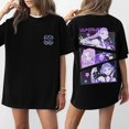 thumbnail image 1 of Pop cazadora para niña Hunters Boys Girls Fashion Round-Neck Group Panels T Shirt （Black）, 1 of 4