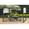Sunjoy Doubleton Pergola with Canopy, Steel Patio Shade Gazebo 8' x 10', Brown