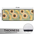 thumbnail image 5 of Kitchen Rugs Sets Of 2,Green Sunflower Pattern Anti Fatigue Kitchen Mat Rugs Non Slip Washable,Decorative Kitchen Floor Mats for Kitchen,Sink,Laundry,17"x47"+17"x47", 5 of 5