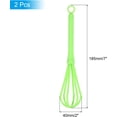 thumbnail image 2 of PATIKIL Hair Color Whisk, 2Pcs Plastic Mini Hair Coloring Mixer Hairdressing Dye Cream Stirrer Hair Care Styling Tools for Blending, Whisking, Beating, Stirring, Multifunction Use, Green, 2 of 5
